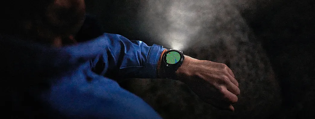 Garmin Fenix nocą